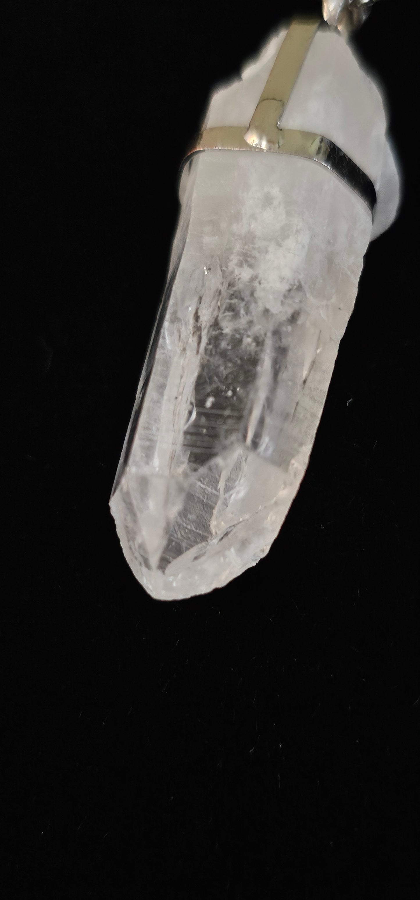 Clear Quartz Crystal Point Necklace