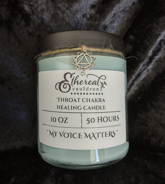 Throat Chakra Balancing Candle