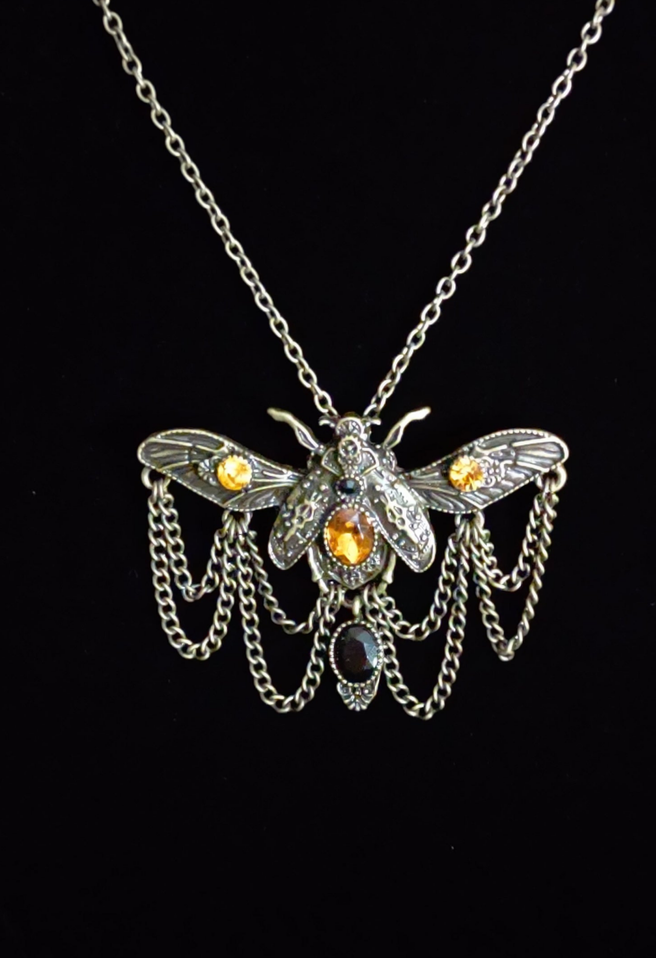 Brass Moth Pendant