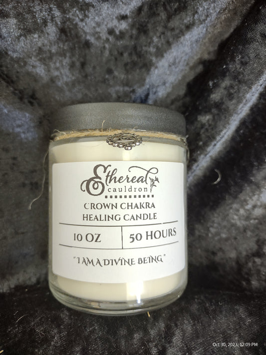 Crown Chakra Healing Candle