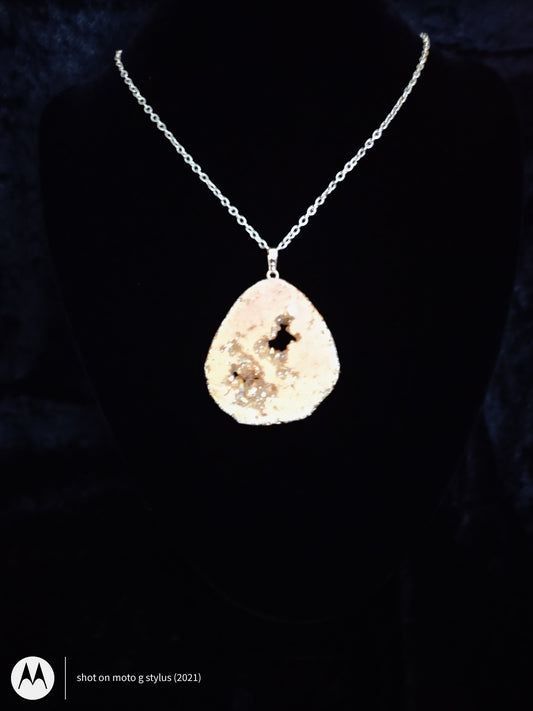 Gold Plated Gate Slab Necklace