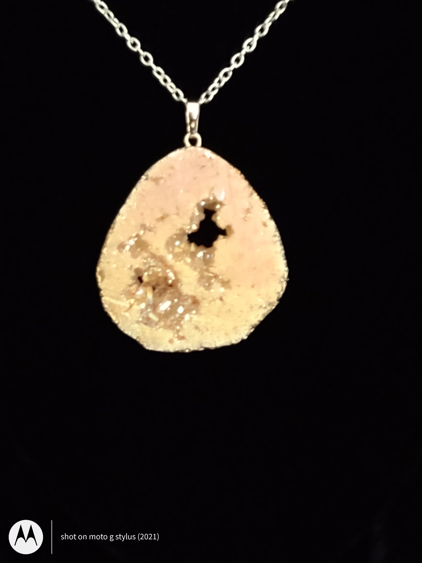 Gold Plated Gate Slab Necklace